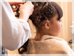 お子様ヘアセット（8歳以下）