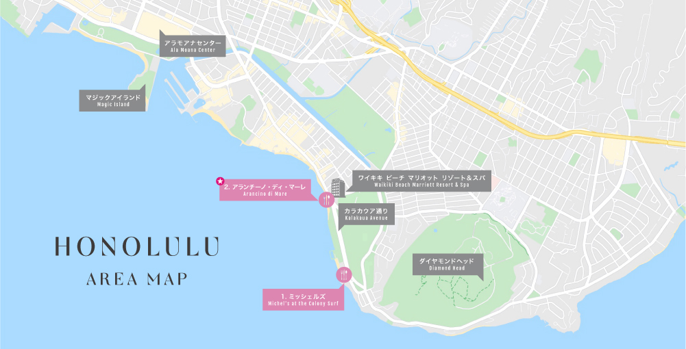 HONOLULUL AREA MAP