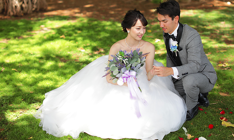 カピオラニガーデンウェディング ビーチフォトプラン ハワイ結婚式 フォトウェディング 前撮り ロイヤルカイラ